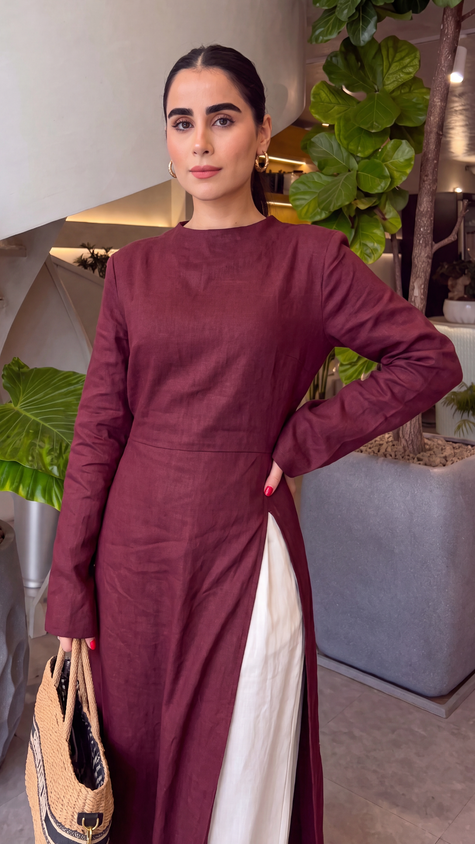 Deep Maroon Co-Ord Set