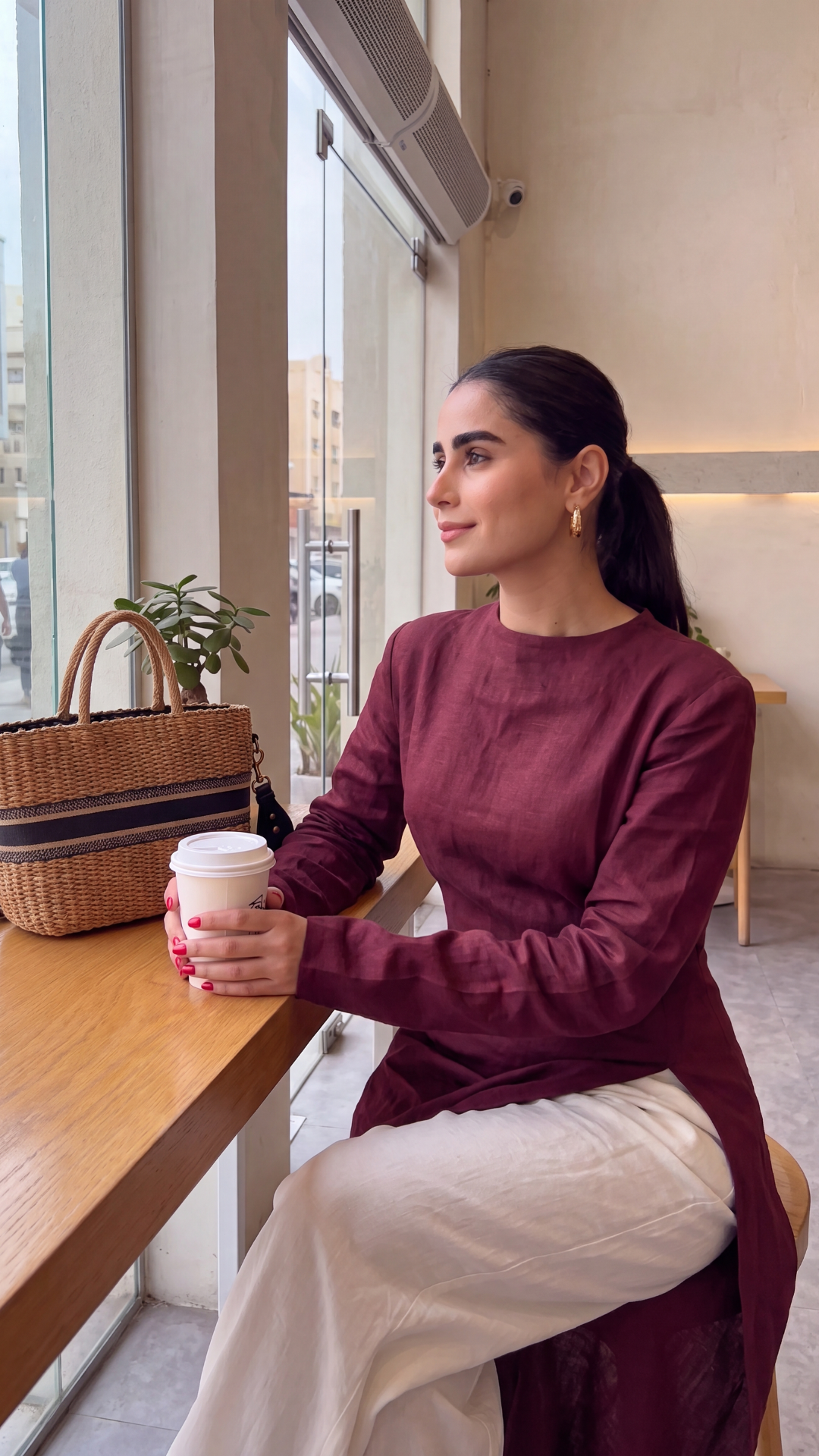 Deep Maroon Co-Ord Set